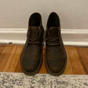 Clarks Mens Bushacre 3 Block Heel Chukka Boots